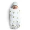 100% Cotton Flannel Baby Receiving Blankets - 4 Pack