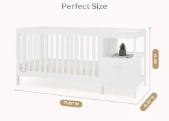 Alice 5-in-1 Convertible Crib and Changer