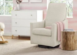 Andie Nursery Glider Swivel Chair with Stain-Resistant LiveSmart Fabric
