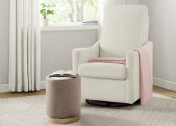 Andie Nursery Glider Swivel Chair with Stain-Resistant LiveSmart Fabric