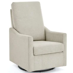 Andie Nursery Glider Swivel Chair with Stain-Resistant LiveSmart Fabric
