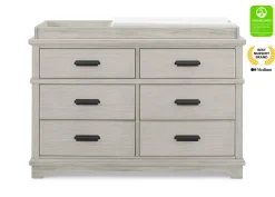 Asher 6 Drawer Dresser with Changing Top and Interlocking Drawers