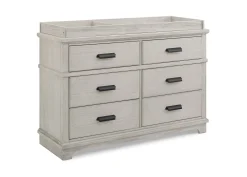 Asher 6 Drawer Dresser with Changing Top and Interlocking Drawers
