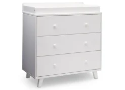 Ava 3 Drawer Dresser with Changing Top and Interlocking Drawers