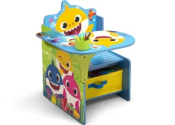 Baby Shark Chair Desk with Storage Bin