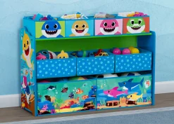 Baby Shark Deluxe 9 Bin Design and Store Toy Organizer