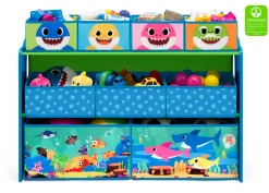 Baby Shark Deluxe 9 Bin Design and Store Toy Organizer