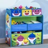 Baby Shark Design & Store 6 Bin Toy Storage Organizer