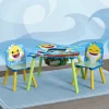 Baby Shark Kids Table and Chair Set With Storage