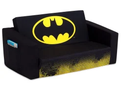 Batman Cozee Flip-Out Sofa - 2-in-1 Convertible Sofa to Lounger for Kids