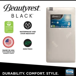 Beautyrest Black AIRCOOL Two-Stage Crib and Toddler Mattress