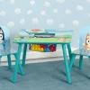 Bluey Kids Table and Chair Set with Storage (2 Chairs Included)