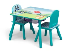 Bluey Kids Table and Chair Set with Storage (2 Chairs Included)