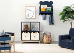 Brannan Bear Wall Shelf with 4 Hooks
