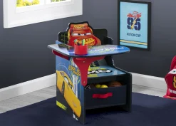 Cars Chair Desk with Storage Bin