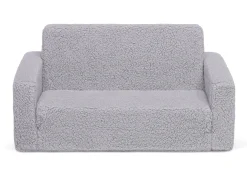 Cozee Flip-Out Sherpa 2-in-1 Convertible Sofa to Lounger for Kids