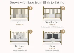 Darcy 4-in-1 Convertible Metal Crib
