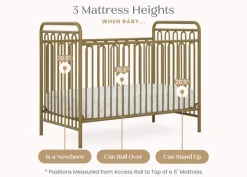 Darcy 4-in-1 Convertible Metal Crib