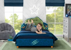 Dinosaur Upholstered Twin Bed