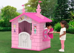 Disney Princess Plastic Indoor/Outdoor Playhouse with Easy Assembly by Delta Children