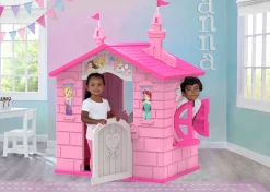 Disney Princess Plastic Indoor/Outdoor Playhouse with Easy Assembly by Delta Children