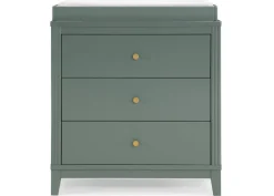 Eloise 3 Drawer Dresser with Changing Top and Interlocking Drawers