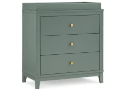 Eloise 3 Drawer Dresser with Changing Top and Interlocking Drawers