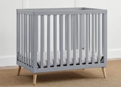Essex Convertible Mini Baby Crib with 2.75-Inch Mattress, Greenguard Gold Certified