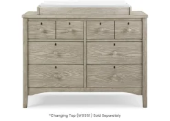 Farmhouse 6 Drawer Dresser with Interlocking Drawers