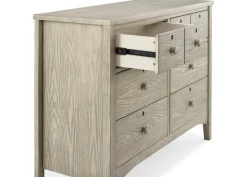Farmhouse 6 Drawer Dresser with Interlocking Drawers