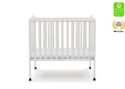 Folding Portable Mini Baby Crib with 1.5-inch Mattress