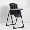 Jeep Classic Black Convertible 2-in-1 High Chair for Babies and Toddlers with Adjustable Height, Recline & Footrest