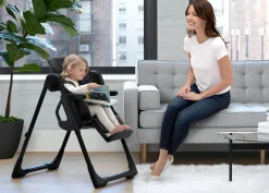 Jeep Classic Convertible 2-in-1 High Chair for Babies and Toddlers with Adjustable Height, Recline & Footrest