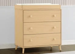 Jordan 3 Drawer Dresser with Interlocking Drawers