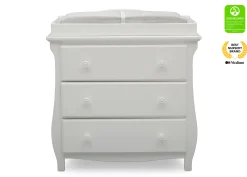 Lancaster 3 Drawer Dresser with Changing Top and Interlocking Drawers