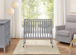 Lee Portable Folding Mini Crib with 1.5-Inch Mattress