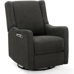 Mercer Electronic Power Recliner and Swivel Glider with USB-A and Type-C Ports in Stain-Resistant Performance Fabric