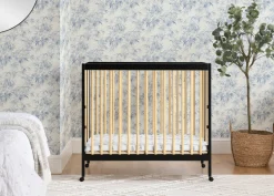 Mia Portable Folding Mini Crib with 1.5-Inch Mattress