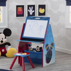 Mickey Mouse Activity Center - Easel Desk with Stool & Toy Organizer