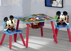 Mickey Mouse Kids Table and Chair Set with Storage