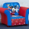 Mickey Mouse Kids Upholstered Chair with Sculpted Plastic Frame