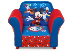 Mickey Mouse Kids Upholstered Chair with Sculpted Plastic Frame