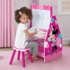 Minnie Mouse Deluxe Kids Art Table - Easel, Desk, Stool, Toy Organizer
