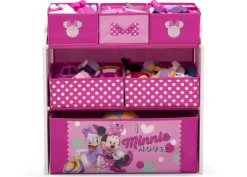 Minnie Mouse Design and Store 6 Bin Toy Organizer