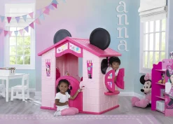 Minnie Mouse Plastic Indoor/Outdoor Playhouse with Easy Assembly