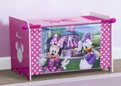 Minnie Mouse Toy Box with Retractable Fabric Top