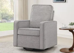 Noah Upholstered Swivel Glider