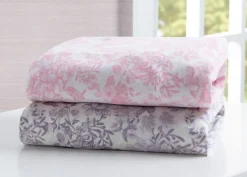 Pastel Floral Fitted Crib Sheets - 2 Pack