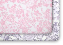 Pastel Floral Fitted Crib Sheets - 2 Pack