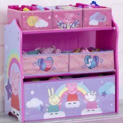 Peppa Pig 6 Bin Design and Store Toy Organizer